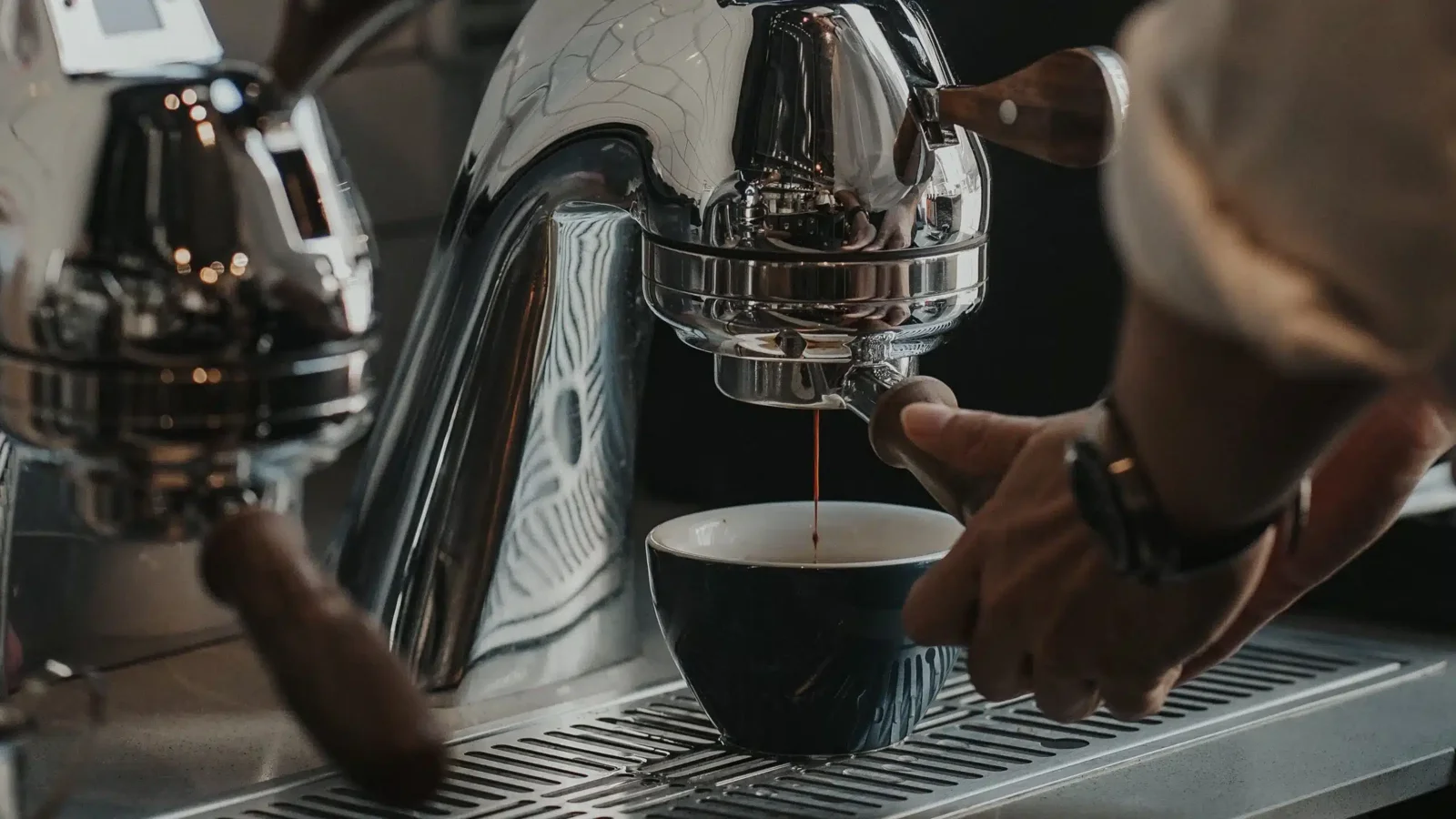 Coffee being prepared at BEANS